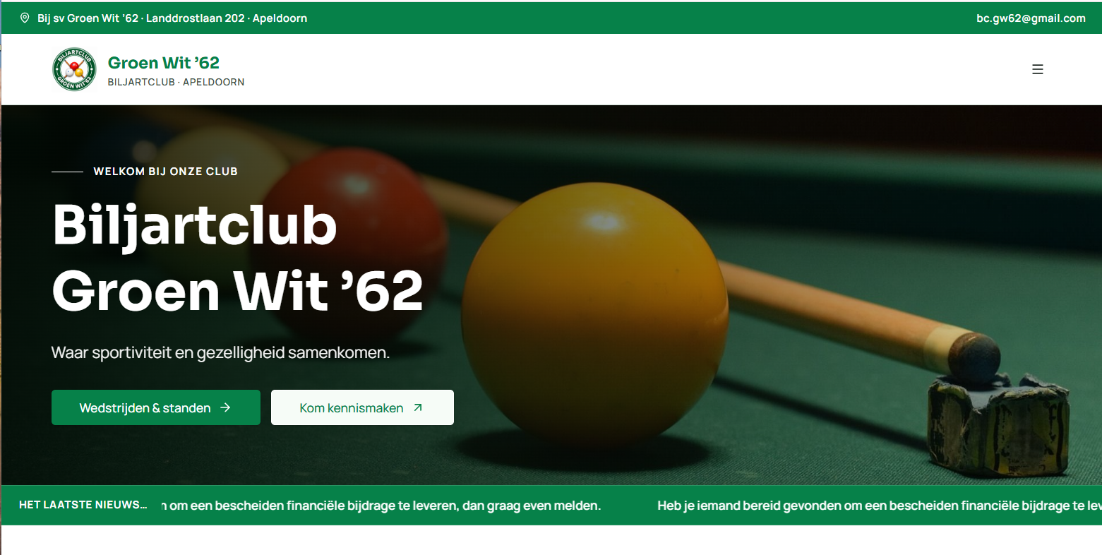 Nieuwe website 2026