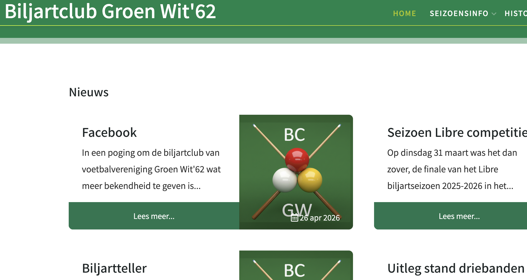 website aangepast